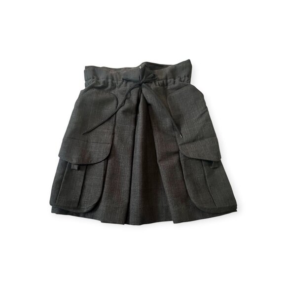 Marni Winter‎ Edition 2010 Gray Wool Pleated Skirt Size 44 Pockets - Picture 3 of 13